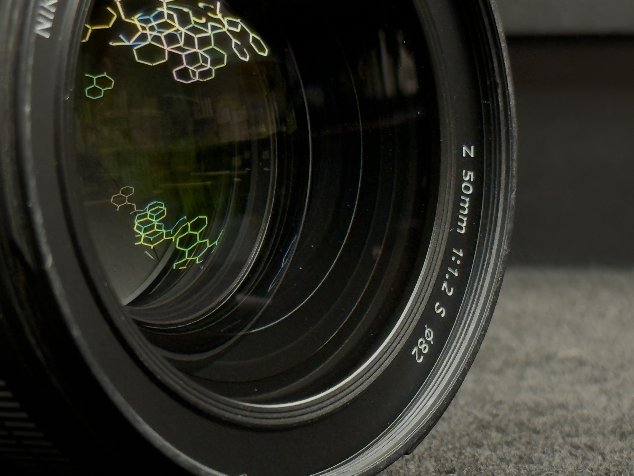 Front glass element of Nikon Z 50mm f/1.2 S